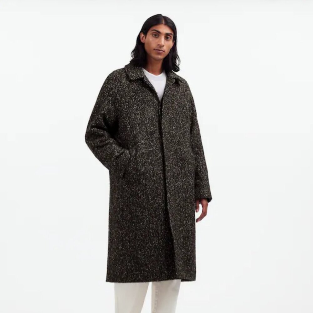 Madewell Raglan-Sleeve Topcoat in Italian Fabric